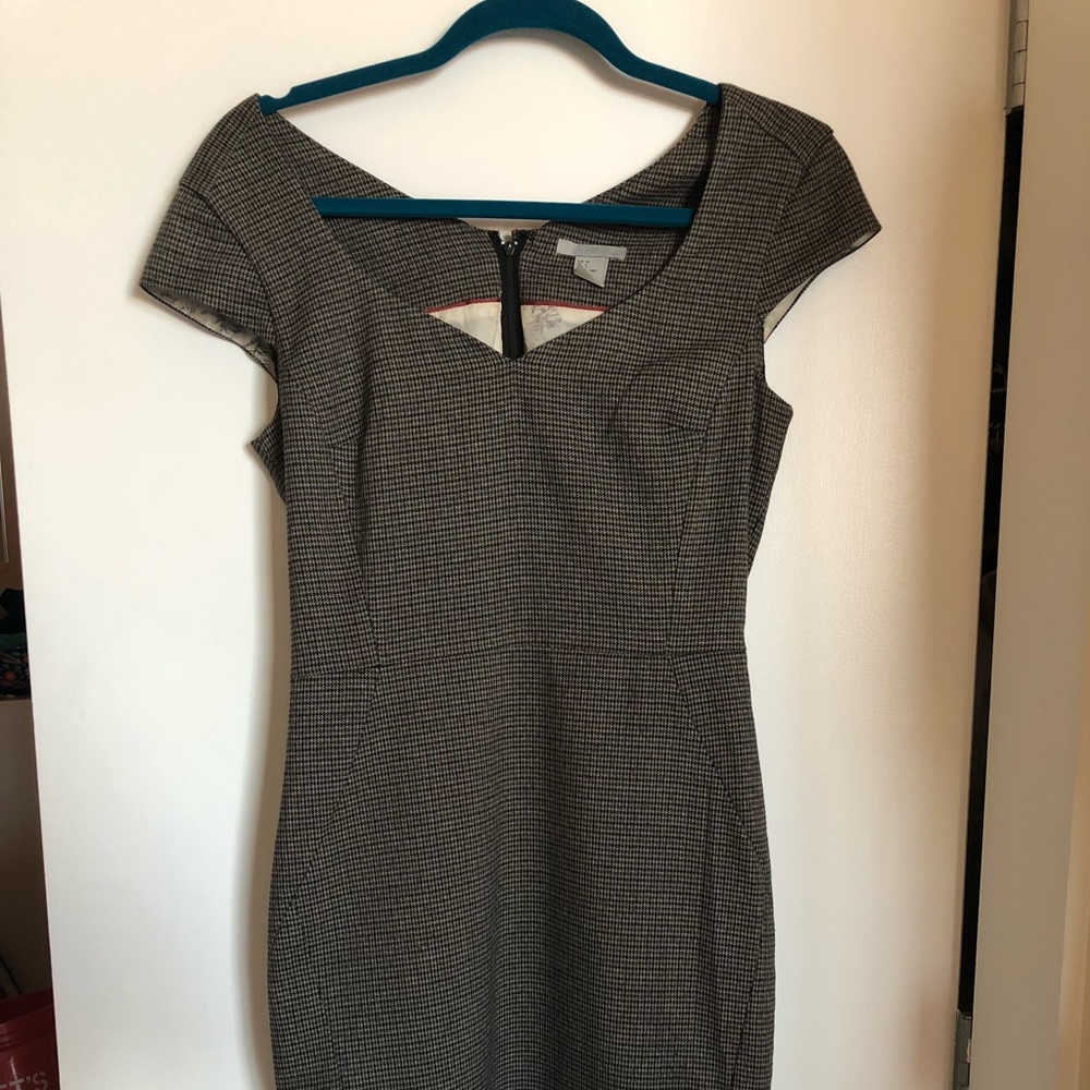 H&M Houndstooth Office Sheath Dress